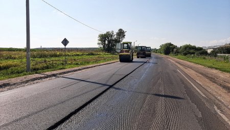 На Ставрополье ремонт дороги Шпаковское – Пелагиада в рамках нацпроекта «Безопасные качественные дороги»перевалил экватор